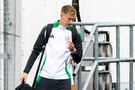 Viljami Sinisalo is pictured as the Celtic squad depart for a pre-season tour of the USA from Glasgow Airport.