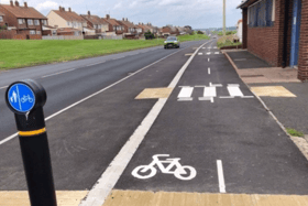 A South Shields woman has called on South Tyneside Council to explain why pedestrians have been placed next to the road as part of the new cycleway.