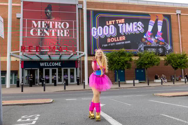 A retro-themed roller rink is coming to the Metrocentre for the summer holidays.