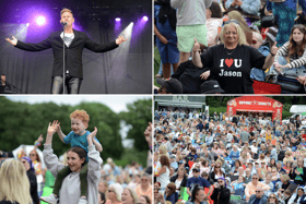 Crowds turned out in their numbers to see Jason Donovan in South Shields.