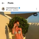 Charlotte Trippier is away in Santorini this summer.