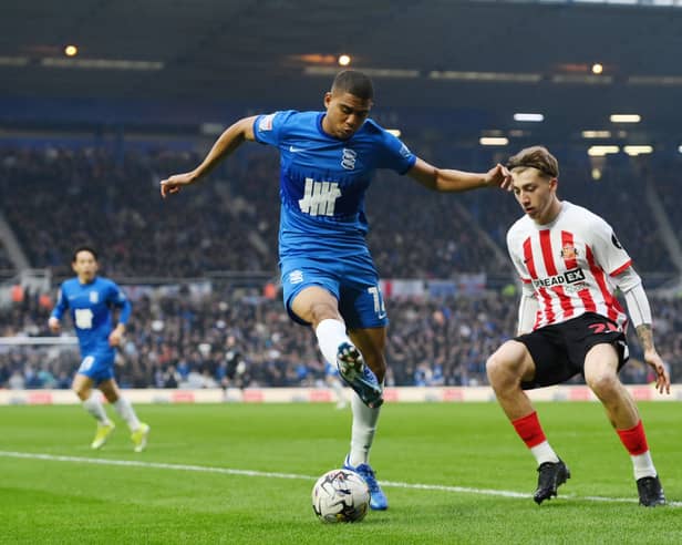 Former Leeds United defender Cody Drameh in action for Birmingham City against Sunderland. Drameh could make his first start for Hull City against Newcastle United on Saturday.