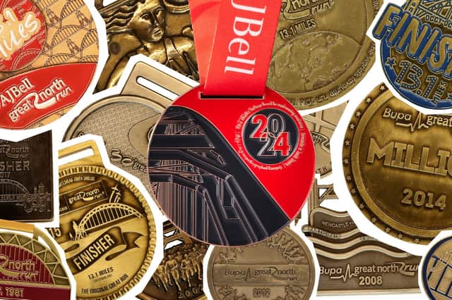 The team behind the Great North Run have released the medal design for this year's half marathon. 