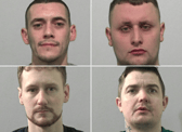 Top row: Jarrow men Youssef Wynne (left) and Josh Hawthorn.
Bottom row: Kenneth Fawcett and John Wandless.