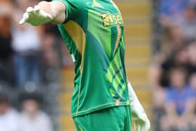 Nick Pope of Newcastle United during the Pre-Season Friendly between Hull City and NewcastleUnited at MKM Stadium on July 27, 2024 in Hull, England. (Photo by Nigel Roddis/Getty Images)