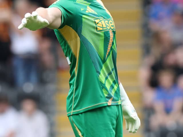 Nick Pope of Newcastle United during the Pre-Season Friendly between Hull City and NewcastleUnited at MKM Stadium on July 27, 2024 in Hull, England. (Photo by Nigel Roddis/Getty Images)