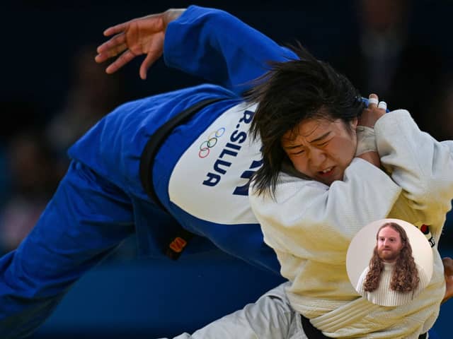 Our review of Discovery+ coverage of the Olympics 2024. Photo: LUIS ROBAYO/AFP via Getty Images/ Matt Mohan-Hickson for insert image