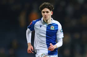 Rory Finneran in action for Blackburn Rovers against Cambridge United in the FA Cup.