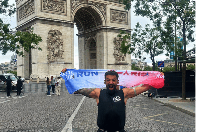 Joe Larkin ran from South Shields to Paris in 13 days, covering 485 miles in the process.