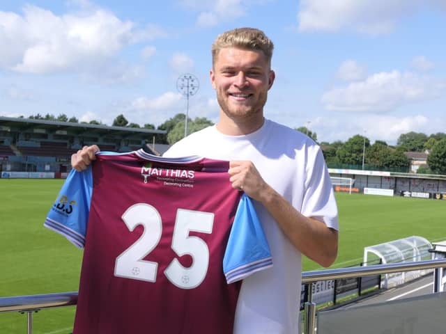 Aidan Rutledge has joined South Shields on loan from National League side Gateshead (photo Kevin Wilson)