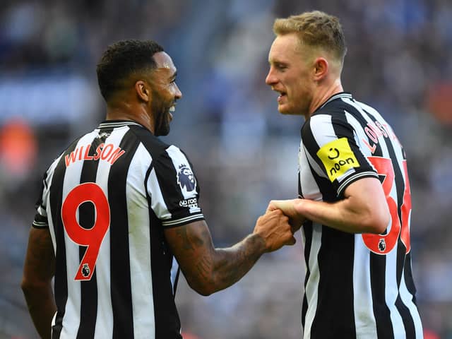 Callum Wilson and Newcastle United midfielder Sean Longstaff