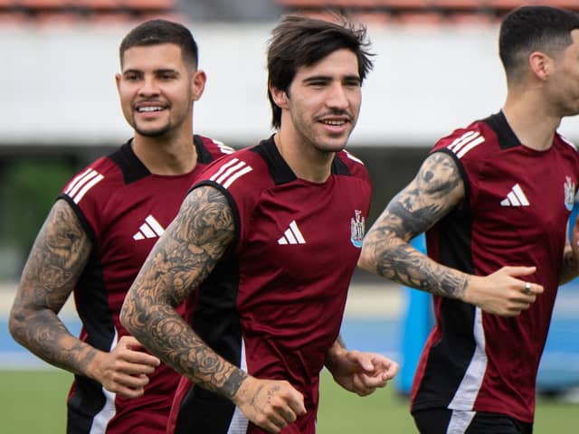 Sandro Tonali could return to action for Newcastle United in two weeks time. 