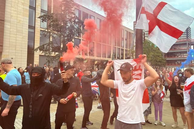 Protesters gather in Sunderland this evening (FRI), which follows on from rioting in Hartlepool earlier this week after the Southport stabbing tragedy.