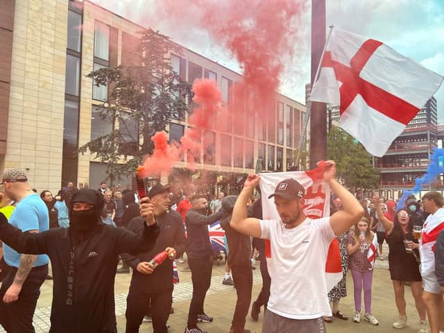 Protesters gathered in Sunderland last week, which follows on from rioting in Hartlepool earlier this week after the Southport stabbing tragedy.