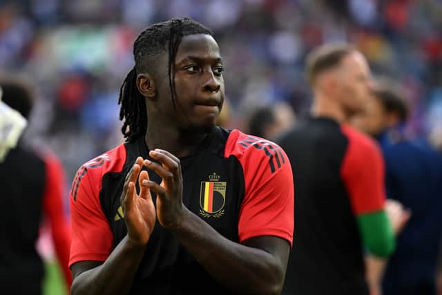 Johan Bakayoko with Belgium at Euro 2024. 