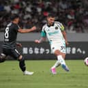 Bruno Guimaraes of Newcastle United in action during the J.LEAGUE International Series 2024 powered by docomo match between Yokohama Fâ¢Marinos and Newcastle United at Nissan Stadium on August 03, 2024 in Yokohama, Kanagawa, Japan. (Photo by Masashi Hara/Getty Images)