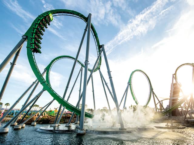 The Incredible Hulk Coaster at Universal Orlando Resort