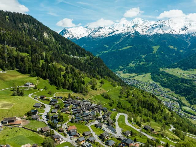 Verbier and the Val de Bagnes in the summer. Credit: Lucia Harrison/Verbier Tourisme