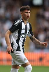 Jamie Miley of Newcastle United during the Pre-Season Friendly between Hull City and NewcastleUnited at MKM Stadium on July 27, 2024 in Hull, England. (Photo by Nigel Roddis/Getty Images)