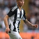 Jamie Miley of Newcastle United during the Pre-Season Friendly between Hull City and NewcastleUnited at MKM Stadium on July 27, 2024 in Hull, England. (Photo by Nigel Roddis/Getty Images)