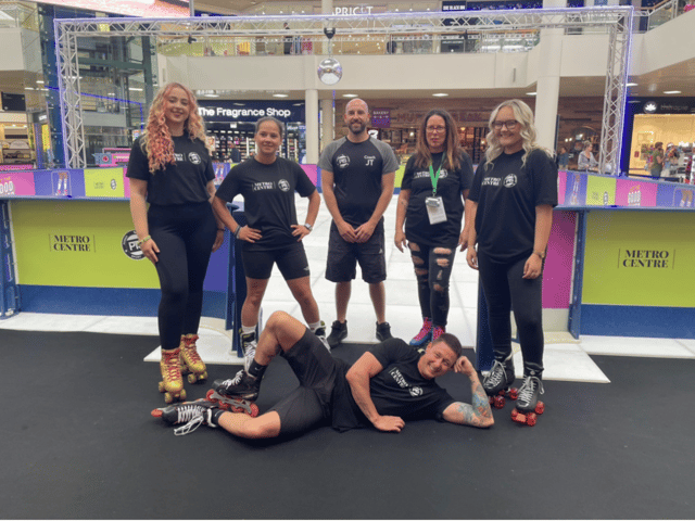 A retro-themed roller rink has opened in the Metrocentre, in Gateshead.