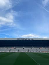 Newcastle United lettering at St James' Parl