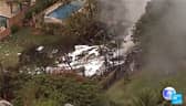Site of passenger plane crash which killed all 61 aboard.