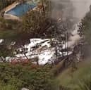 Site of passenger plane crash which killed all 61 aboard.
