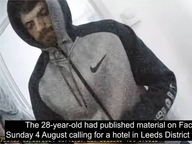 Jordan Parlour called for attack on asylum seeker hotel.