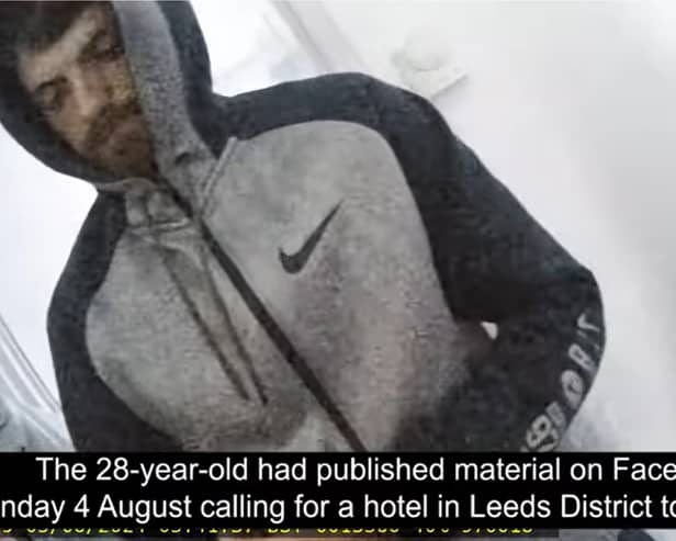 Jordan Parlour called for attack on asylum seeker hotel.