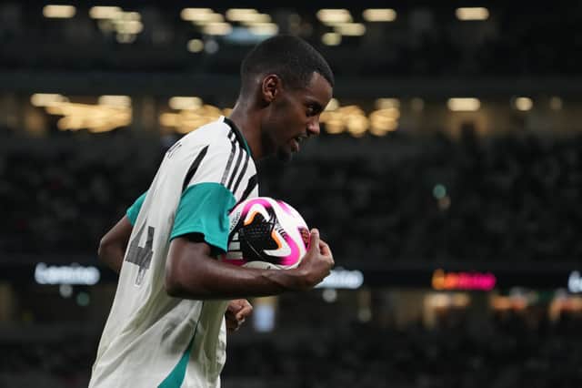 Newcastle United striker Alexander Isak. Isak scored 25 goals in all competitions last season, including 21 in the Premier League