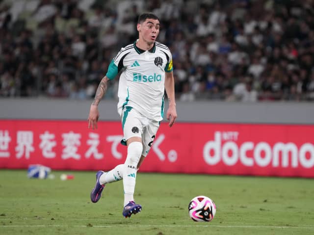 Newcastle United winger Miguel Almiron. Almiron is reportedly wanted by MLS club Charlotte FC