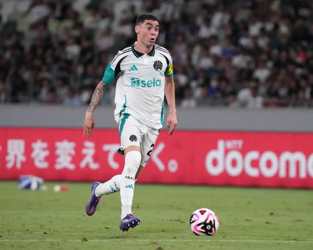 Newcastle United winger Miguel Almiron. Almiron is reportedly wanted by MLS club Charlotte FC