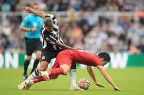 Newcastle United midfielder Bruno Guimaraes in action against Liverpool. The Reds are not interested in signing the Brazilian this summer following their failure to sign Real Sociedad's Martin Zubimendi.