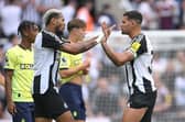 Newcastle United duo Bruno Guimaraes and Joelinton.