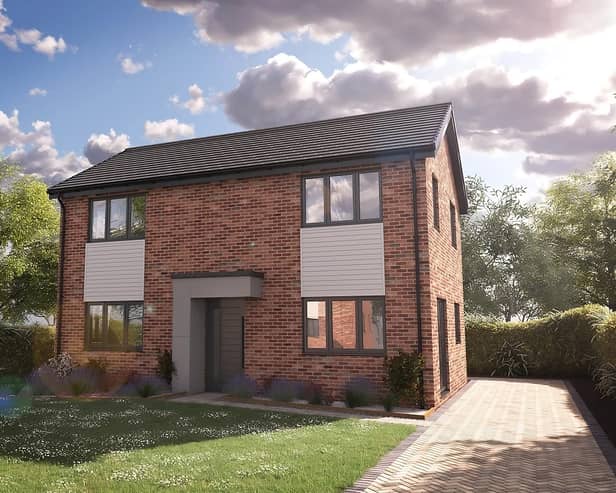 CGI images of how new affordable housing development in Jarrow could look.
