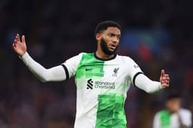 Liverpool defender Joe Gomez. Newcastle United and Aston Villa have been credited with an interest in him this summer.