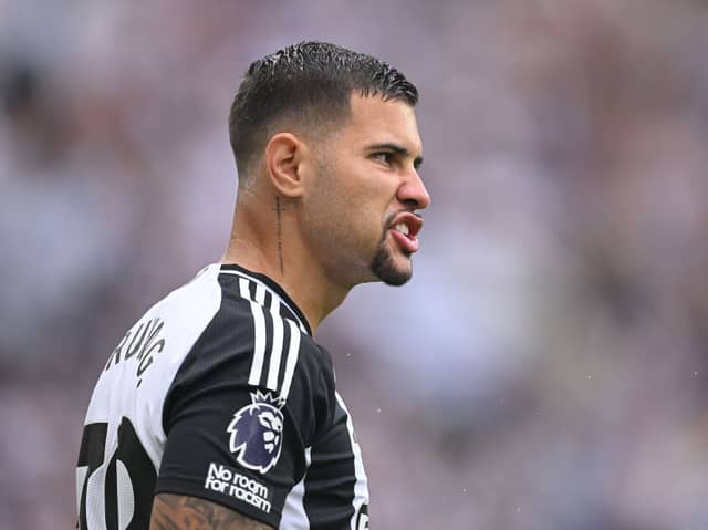 Newcastle United midfielder Bruno Guimaraes. Guimaraes has been named as the club's new 'team captain'.