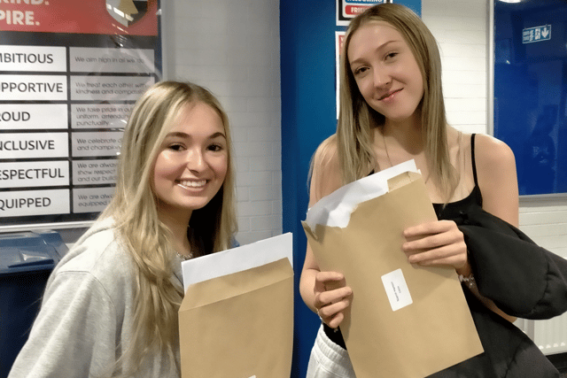 Pupils were full of smiles after getting their GCSE results.