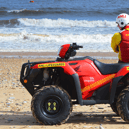 RNLI lifeguards in South Shields rescued a family who were caught by offshore winds on Sandhaven Beach.
