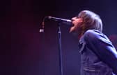 Liam Gallagher of Oasis on stage.  Photo: Scott Gries/ImageDirect