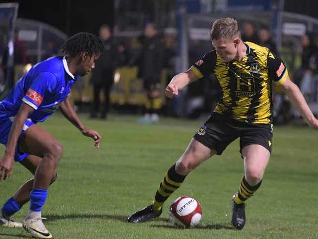 Hebburn Town defender Aidan Heywood (photo Tyler Lopes)