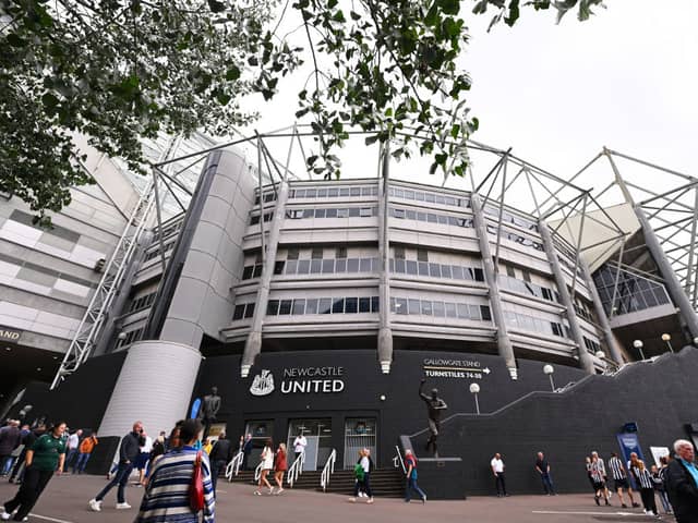 General view outside the stadium prior to the Premier League match between Newcastle United FC and Southampton FC at St James' Park. (Photo by Stu Forster/Getty Images)