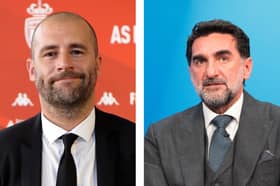 Paul Mitchell (left) and Newcastle United chairman Yasir Al-Rumayyan