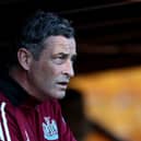 Jack Ross, interim head Coach of Newcastle United U21 looks on prior to the Bristol Street Motors Trophy match between Bradford City and Newcastle United U21 at University of Bradford Stadium, Valley Parade on September 03, 2024 in Bradford, England. (Photo by George Wood/Getty Images)