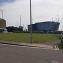 The site which has been proposed for a 'container café' development in South Shields.