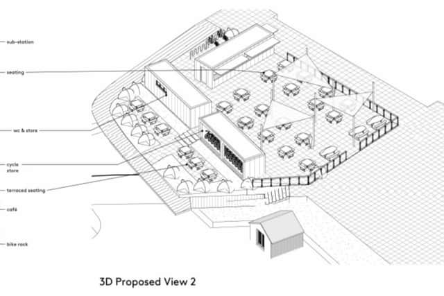 Another view of the proposed development plans.
