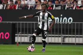 Newcastle United winger Trevan Sanusi.