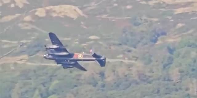 Lancaster PA474 flies over Lake Windermere.