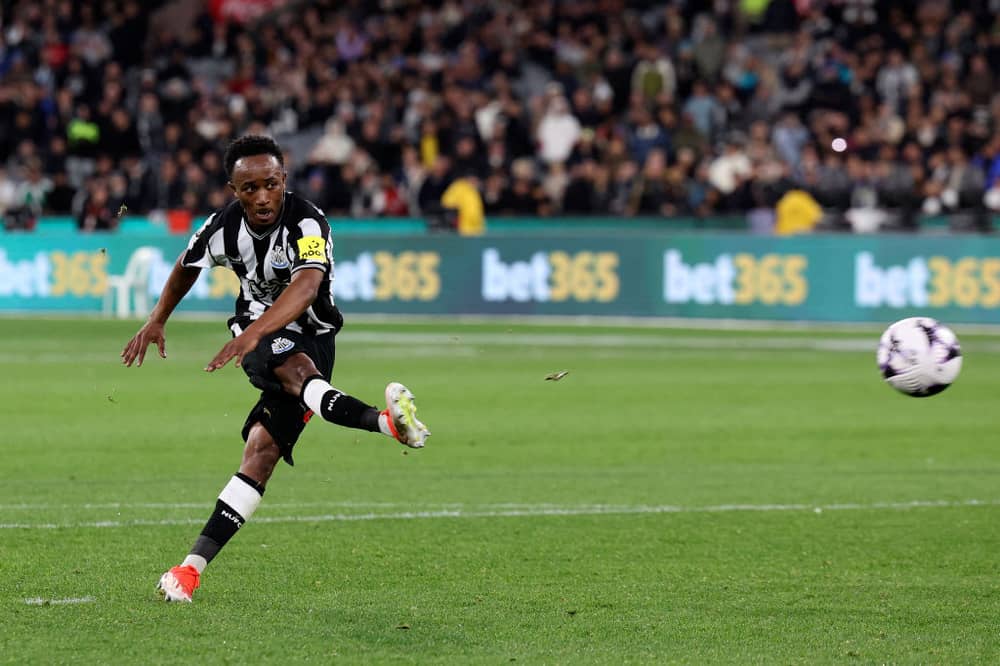 Amadou Diallo in action for Newcastle United